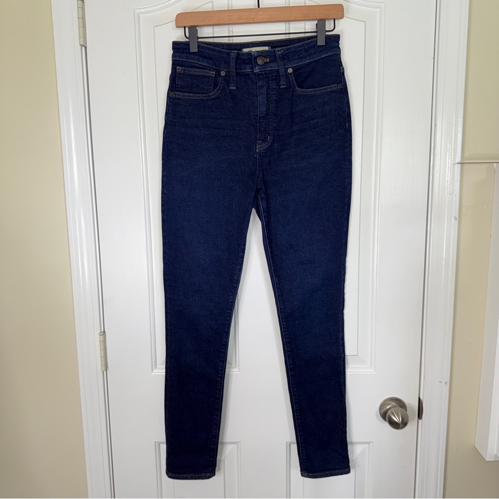 Madewell Curvy High Rise Skinny Dark Blue Womens Jeans Size 27